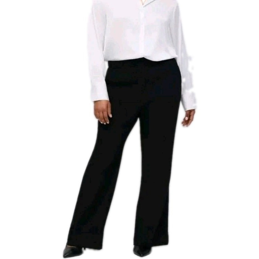 NWT Torrid Studio Relaxed Straight Leg Twill High-Rise Pants Black Sz 16 Regular